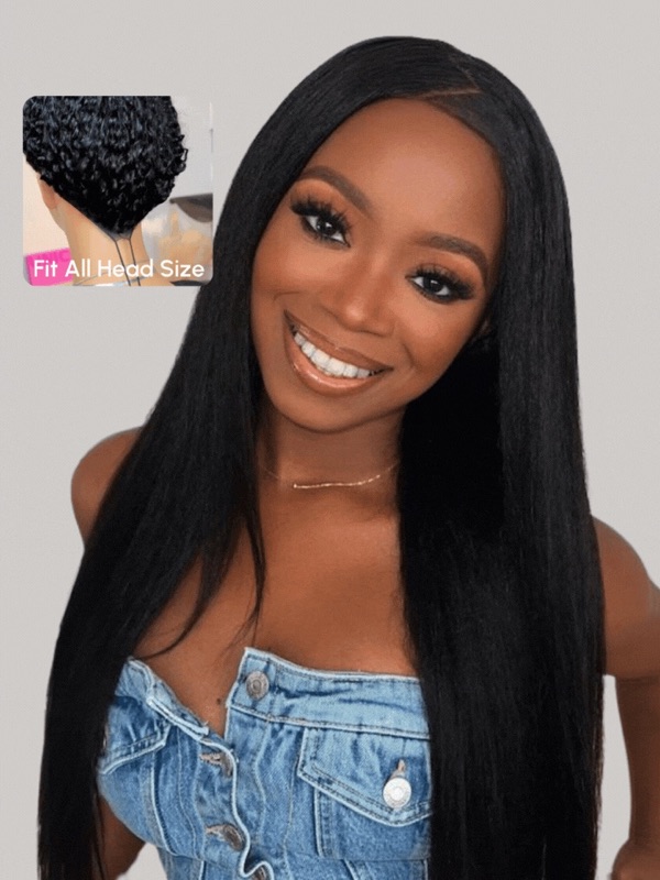 EasiContour V Part Glueless Yaki Wig